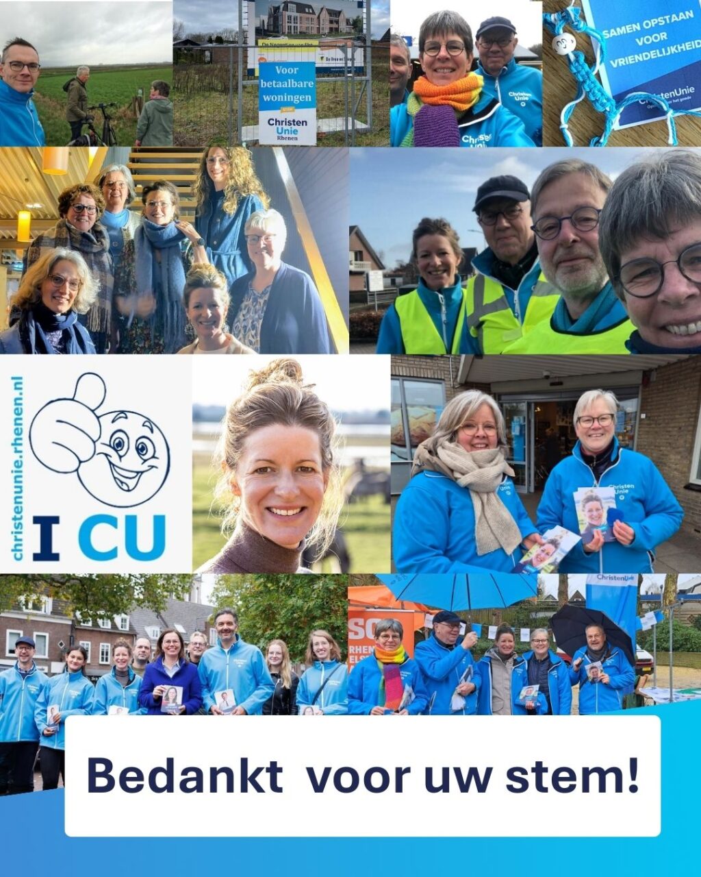 Bedankt voor uw stem